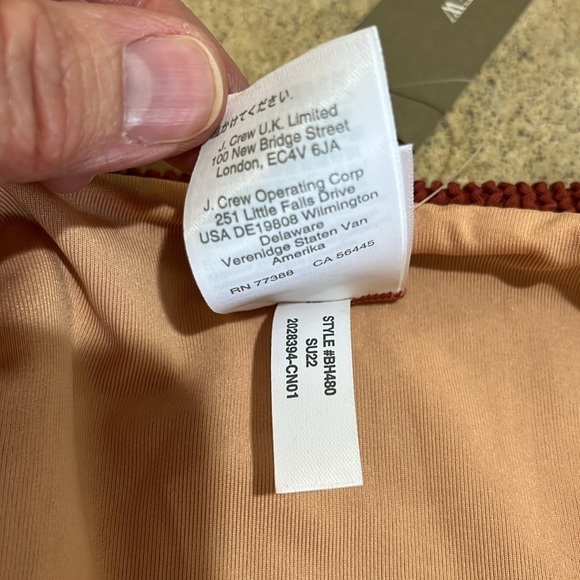 NWT J. Crew Scrunchie Cheeky Curvy Waist bikini bottom Size M - Picture 7 of 10